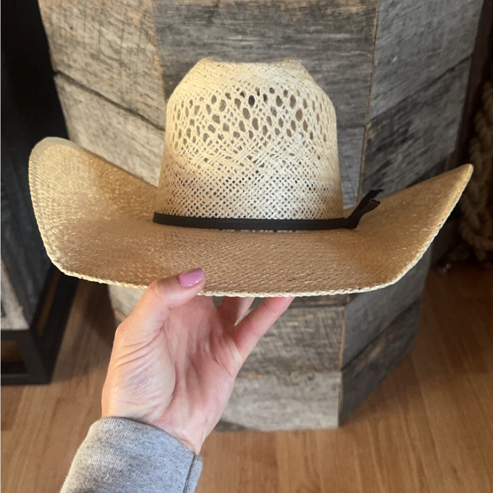 Rodeo King Straw Cowboy Hat with Black Band
